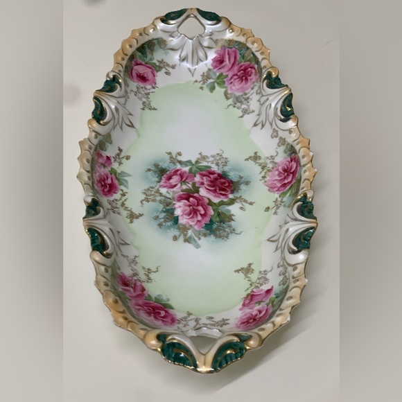 19th Century Antique German R S Prussia Oblong Ornate Relish Tray Plate - Picture 4 of 16